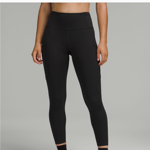 lululemon athletica Pants - Lululemon fast and free 25 inch leggings black